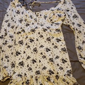 Long sleeve floral dress